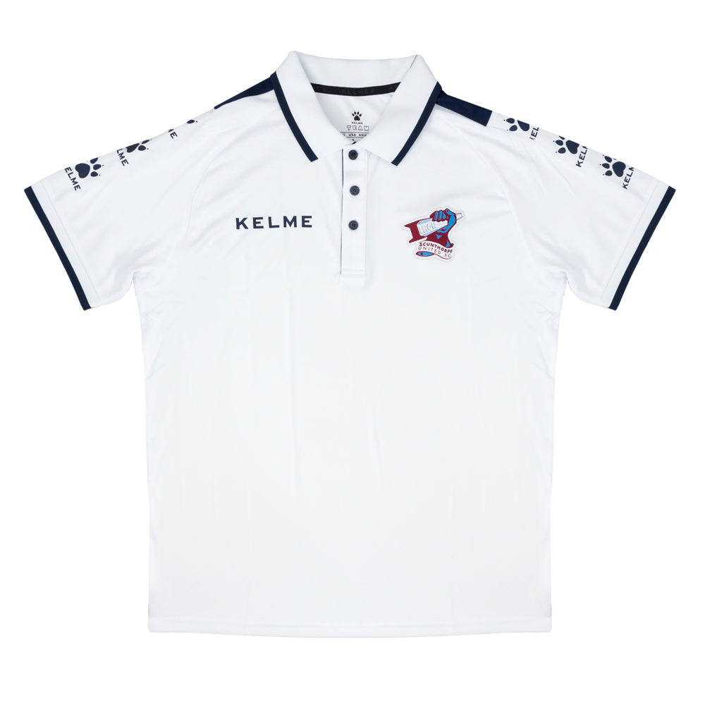 Travel Polo White/Navy - Adult