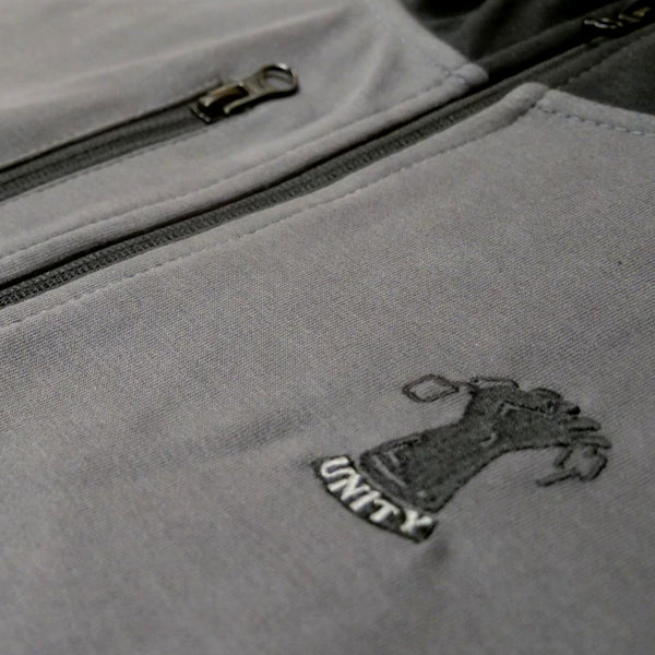 Charcoal Full Zip Fleece Hoodie