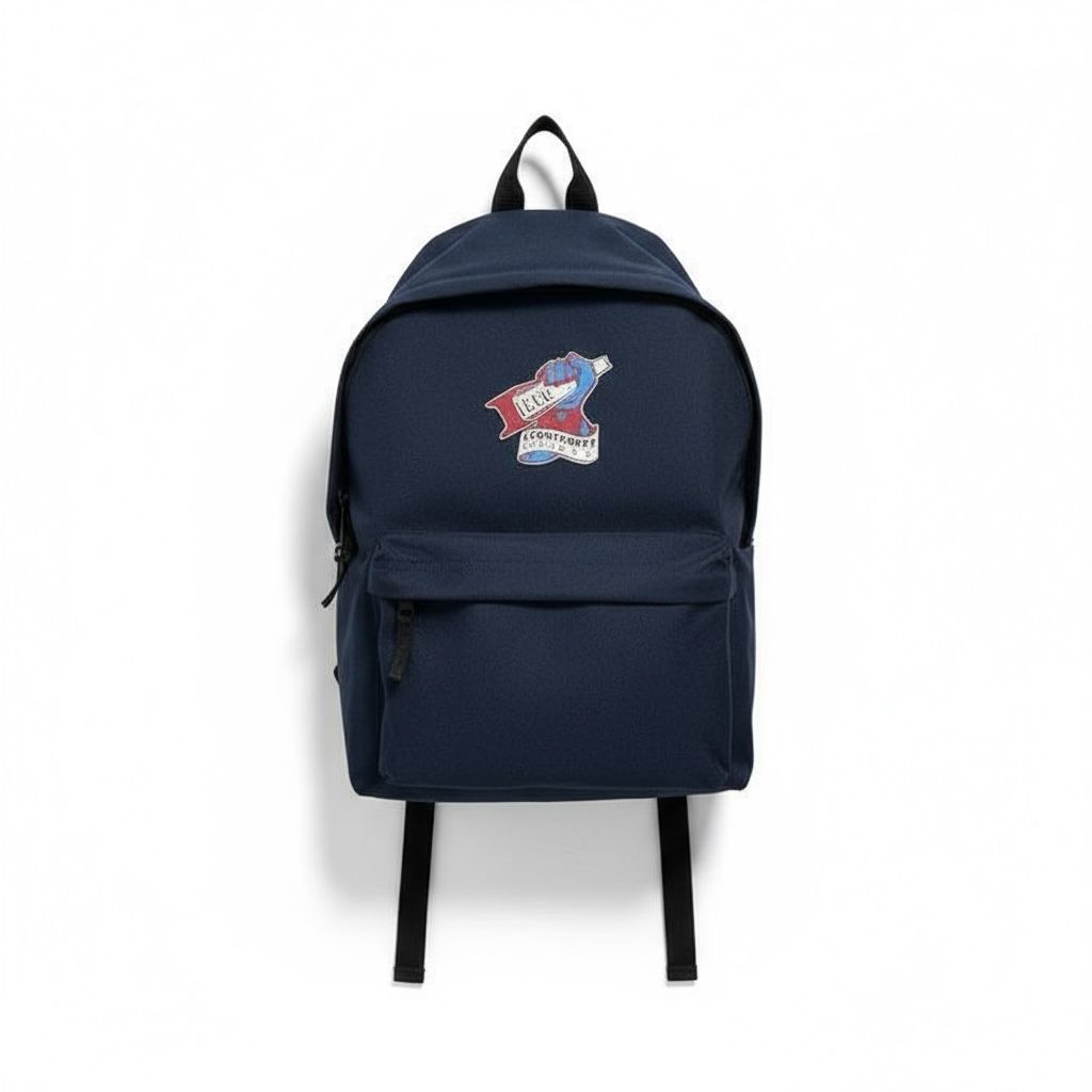 Navy Crest Rucksack