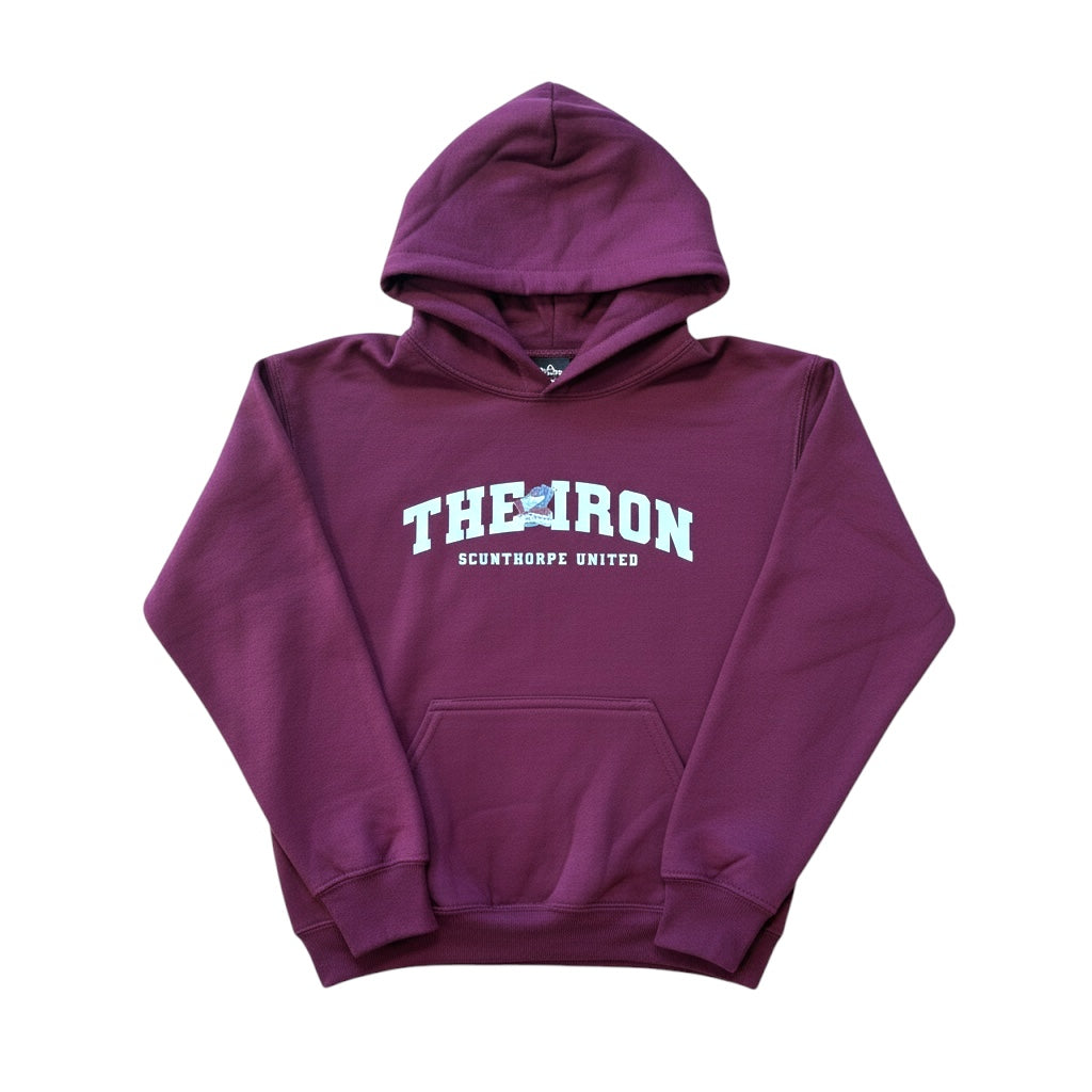 Youth Iron Hoodie Claret