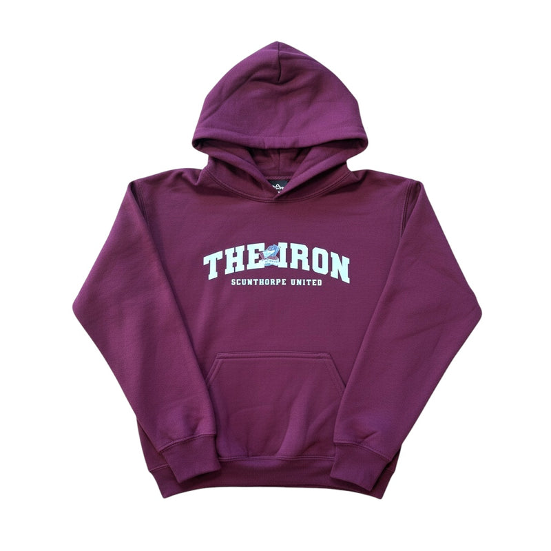 Youth Iron Hoodie Claret