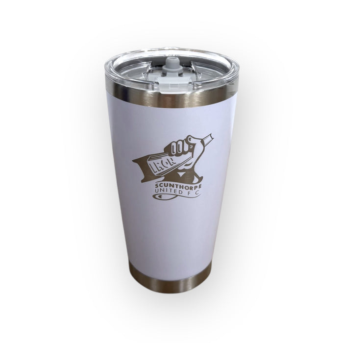 500ml White Travel Mug