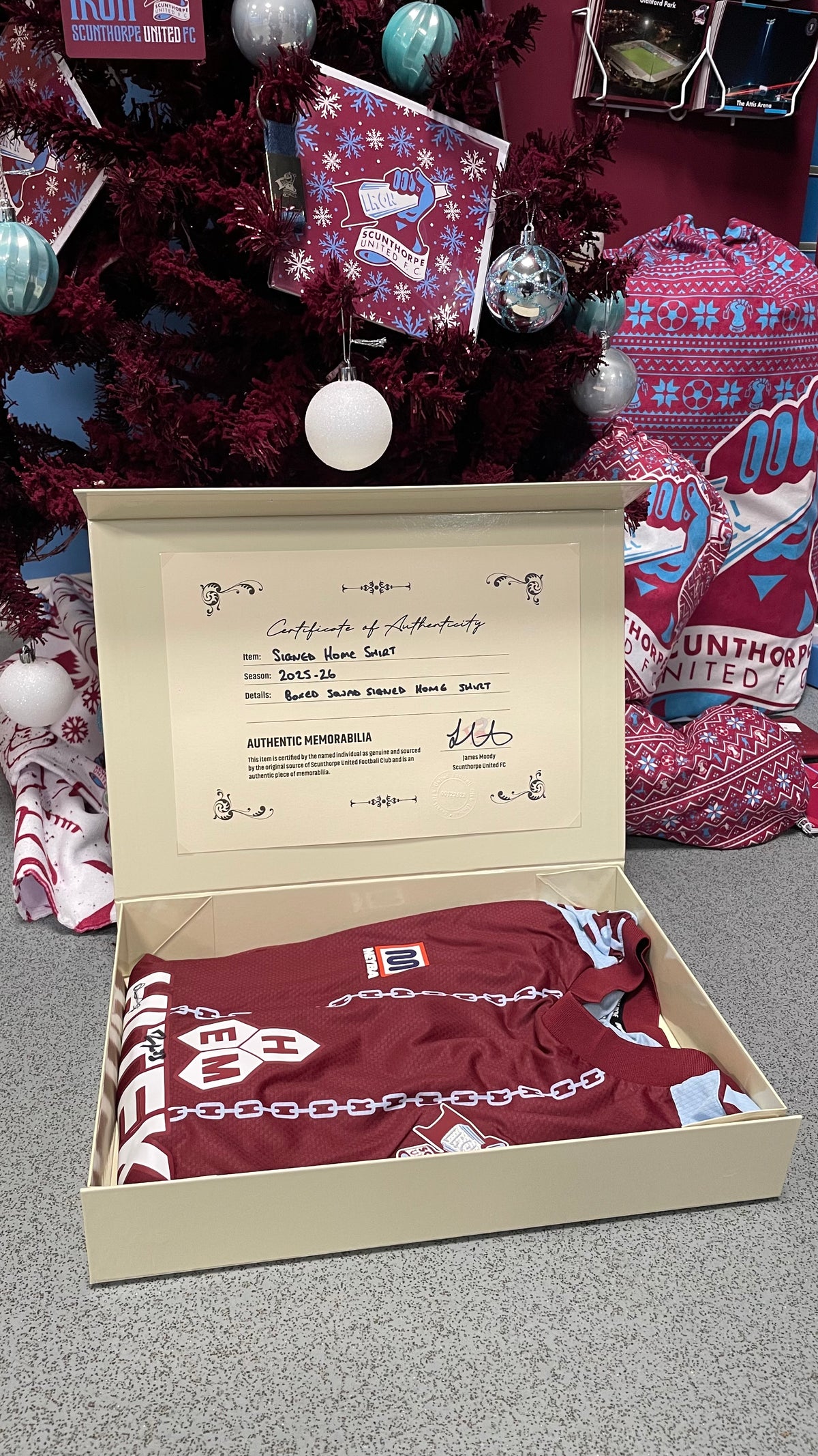 Limited edition boxed signed shirt