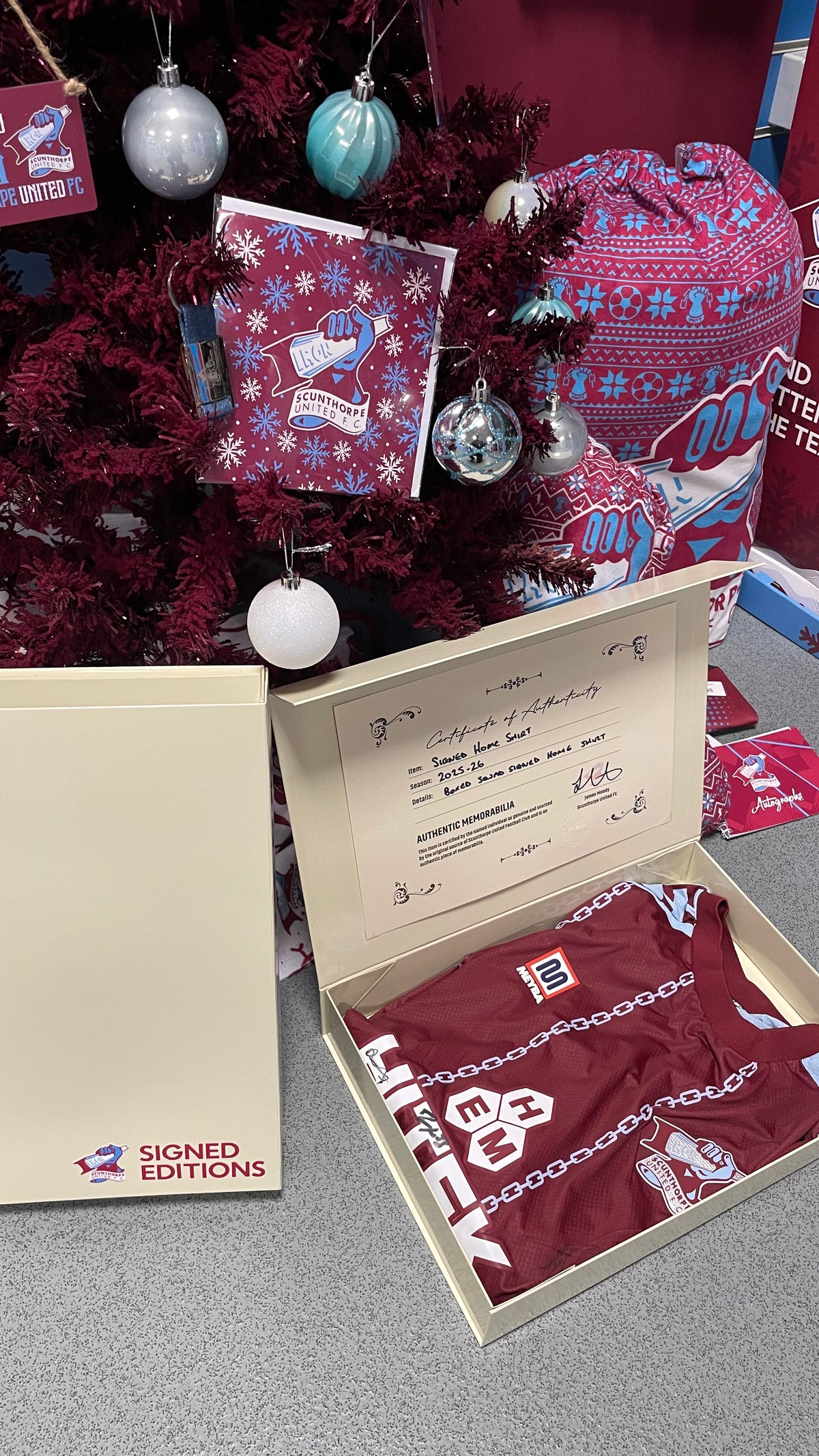 Limited edition boxed signed shirt