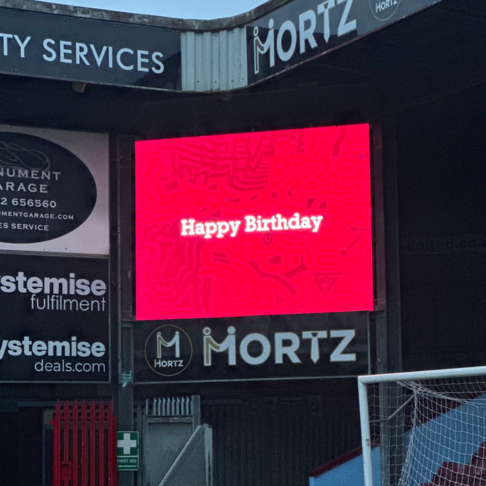 Scoreboard Message