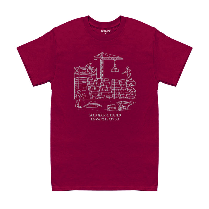 Claret Evans Brick Wall T Shirt *Online Exclusive*