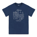 Navy Evans Brick Wall T Shirt *