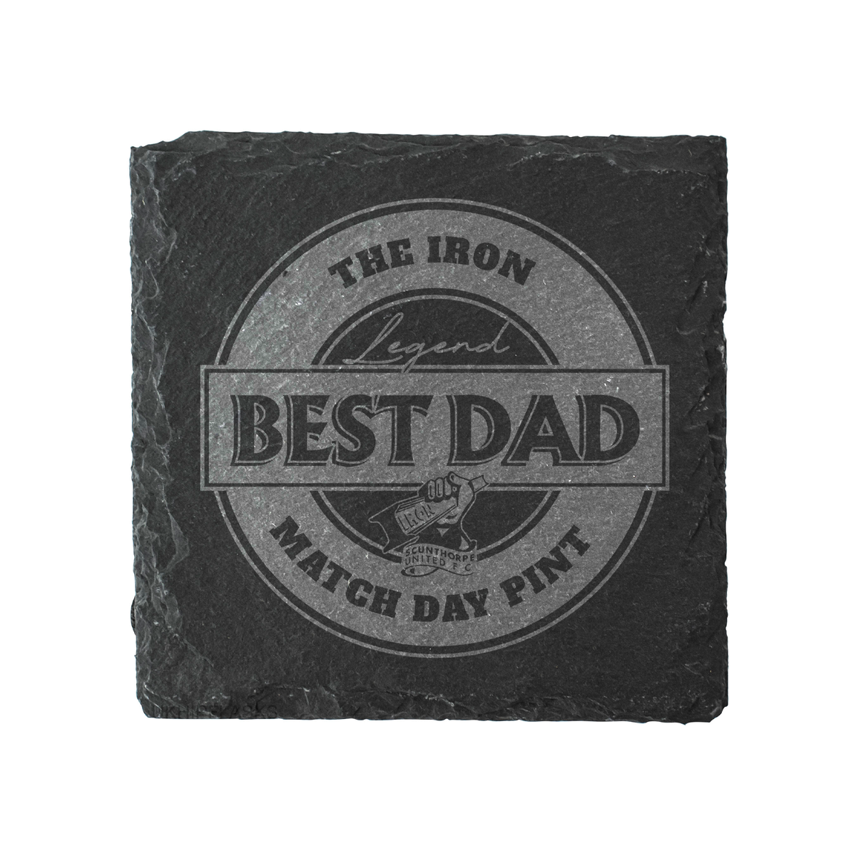Best Dad Beer Label Slate Coaster *ONLINE EXCLUSIVE*