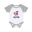 White & Grey #1 Fan Baby Grow