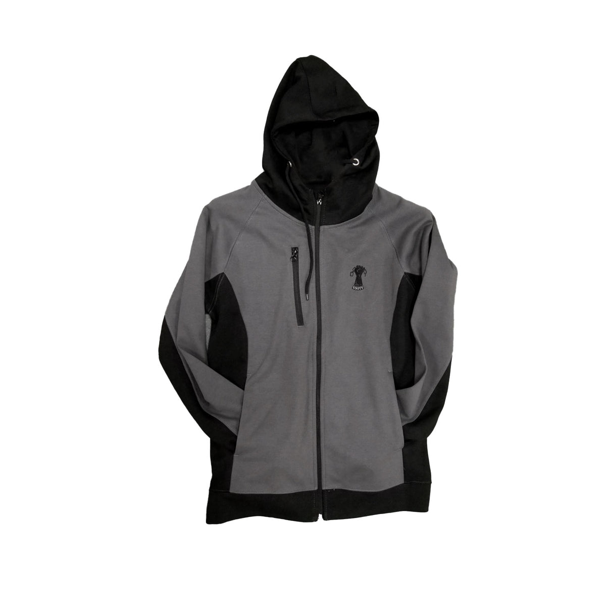 Charcoal Full Zip Fleece Hoodie