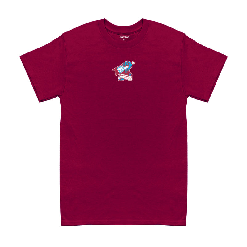 Claret Centre Crest T Shirt *Online Exclusive*