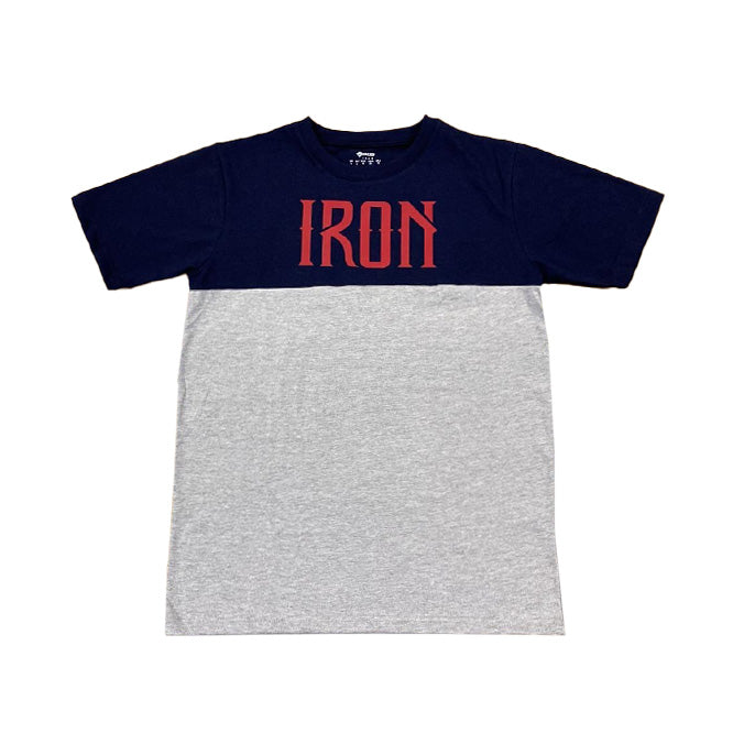 Iron Navy/Grey Panel T Shirt