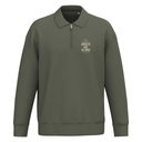 Khaki United We Stand Zip Collar Sweatshirt*
