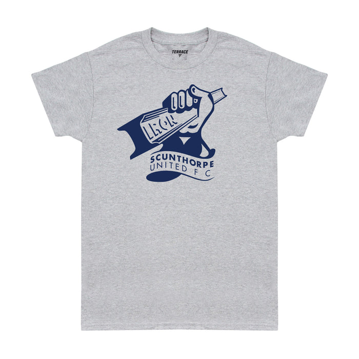 Grey Large Mono Crest T Shirt *Online Exclusive*