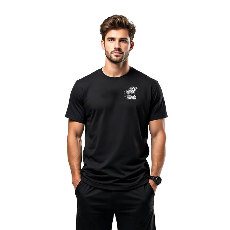 Black Mono Crest T Shirt *Online Exclusive*