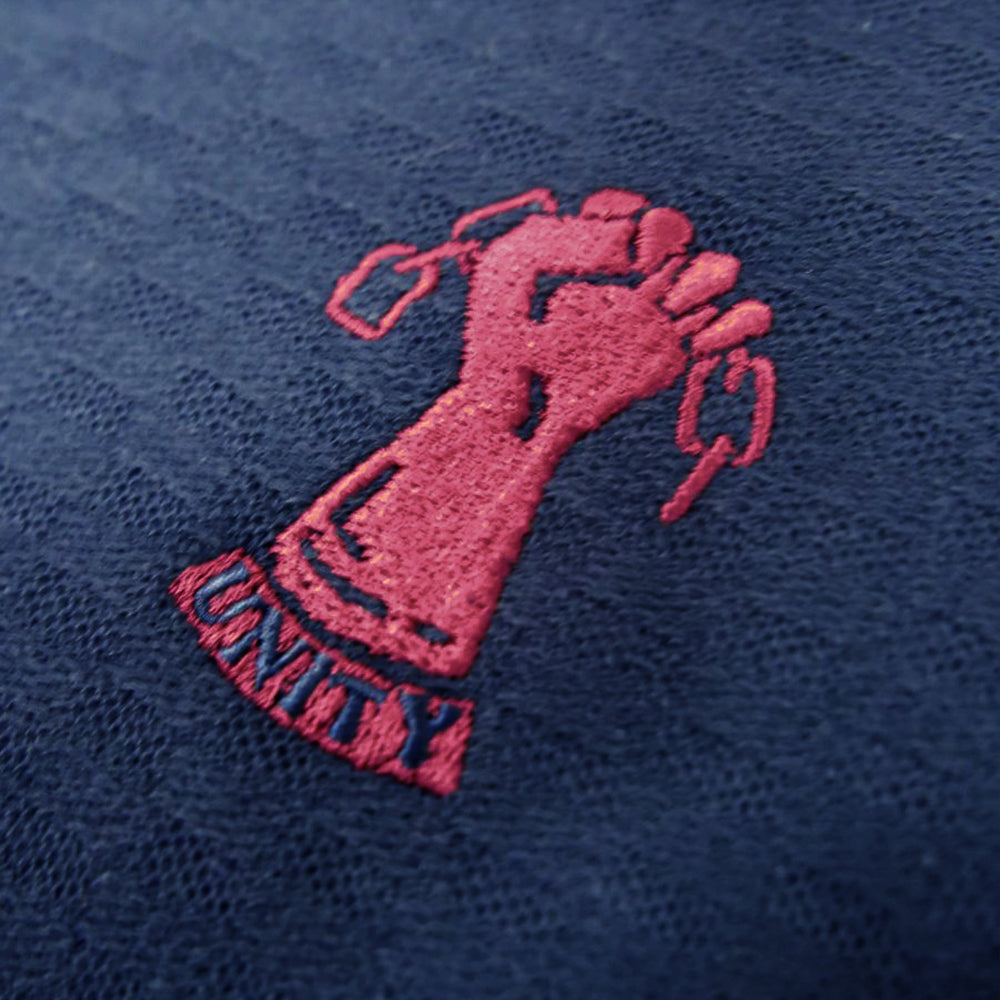 Navy Texture Polo Shirt