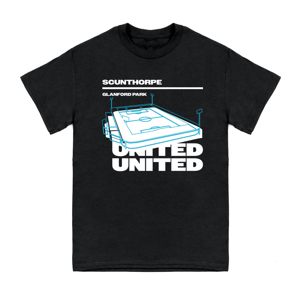 Stadium Print T Shirt Black